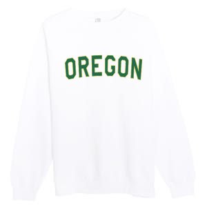 Oregon Classic Text Premium Crewneck Sweatshirt