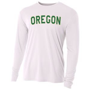 Oregon Classic Text Cooling Performance Long Sleeve Crew