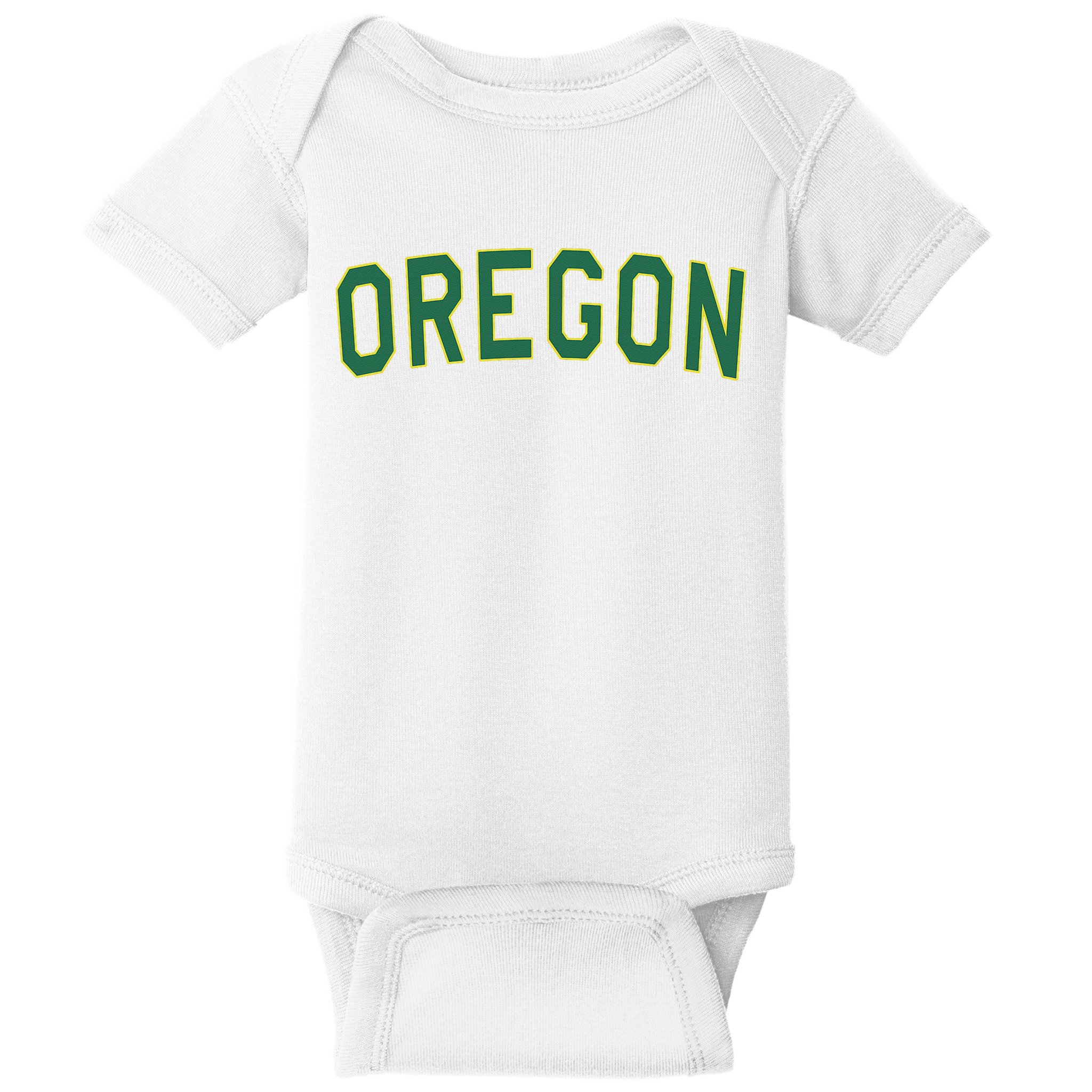 Oregon Classic Text Baby Bodysuit