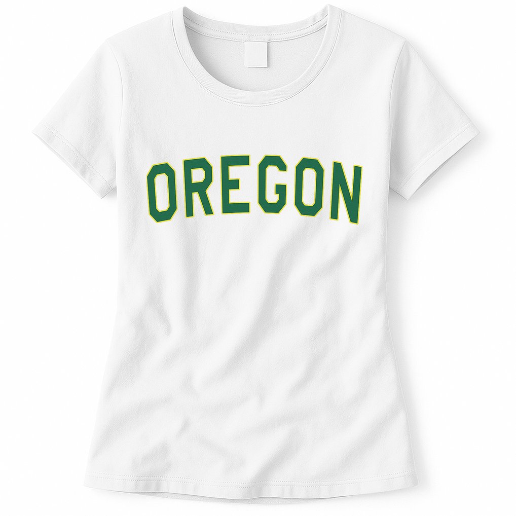 Oregon Classic Text Womens T-Shirt