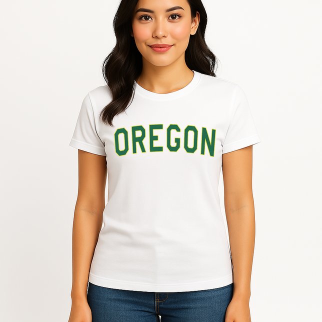 Oregon Classic Text Womens T-Shirt