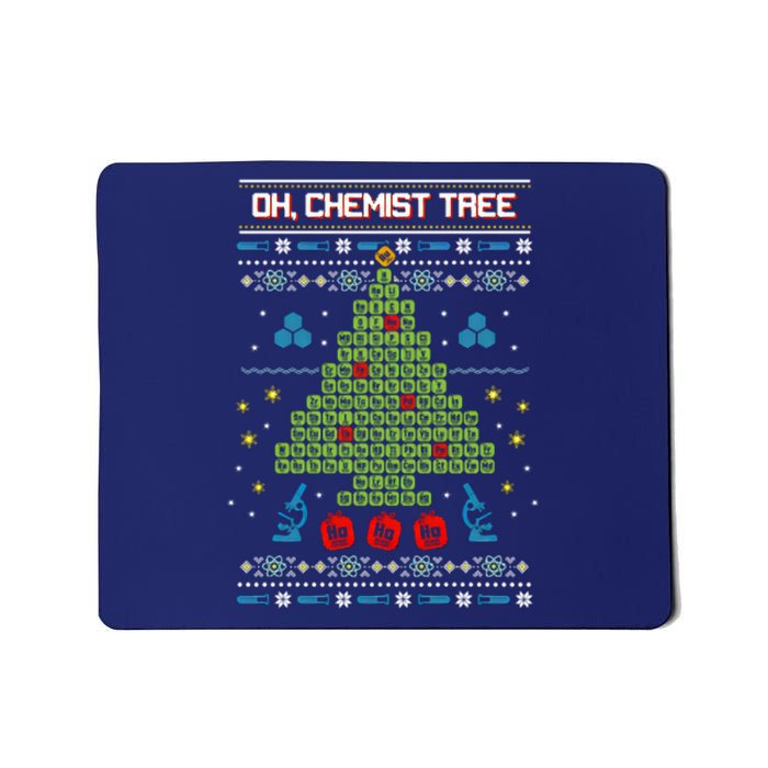 Oh Chemist Tree Funny Ugly Christmas Mousepad