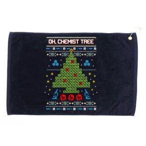 Oh Chemist Tree Funny Ugly Christmas Grommeted Golf Towel