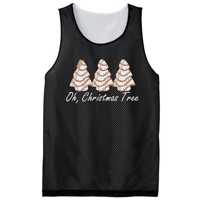 Oh Christmas Tree Merry And Bright Mesh Reversible Basketball Jersey Tank