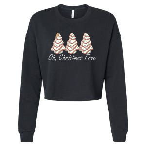 Oh Christmas Tree Merry And Bright Cropped Pullover Crew