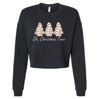 Oh Christmas Tree Merry And Bright Cropped Pullover Crew