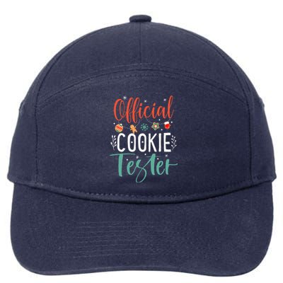 Official Cookie Tester Funny Christmas Couples Matching 7-Panel Snapback Hat