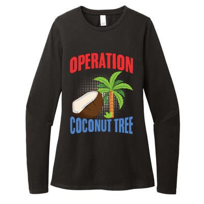 Operation Coconut Tree Kamala Harris Funny Coconut Tree Womens CVC Long Sleeve Shirt