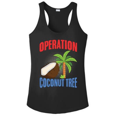 Operation Coconut Tree Kamala Harris Funny Coconut Tree Ladies PosiCharge Competitor Racerback Tank