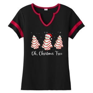 Oh Christmas Tree Cute Holiday Gift Ladies Halftime Notch Neck Tee