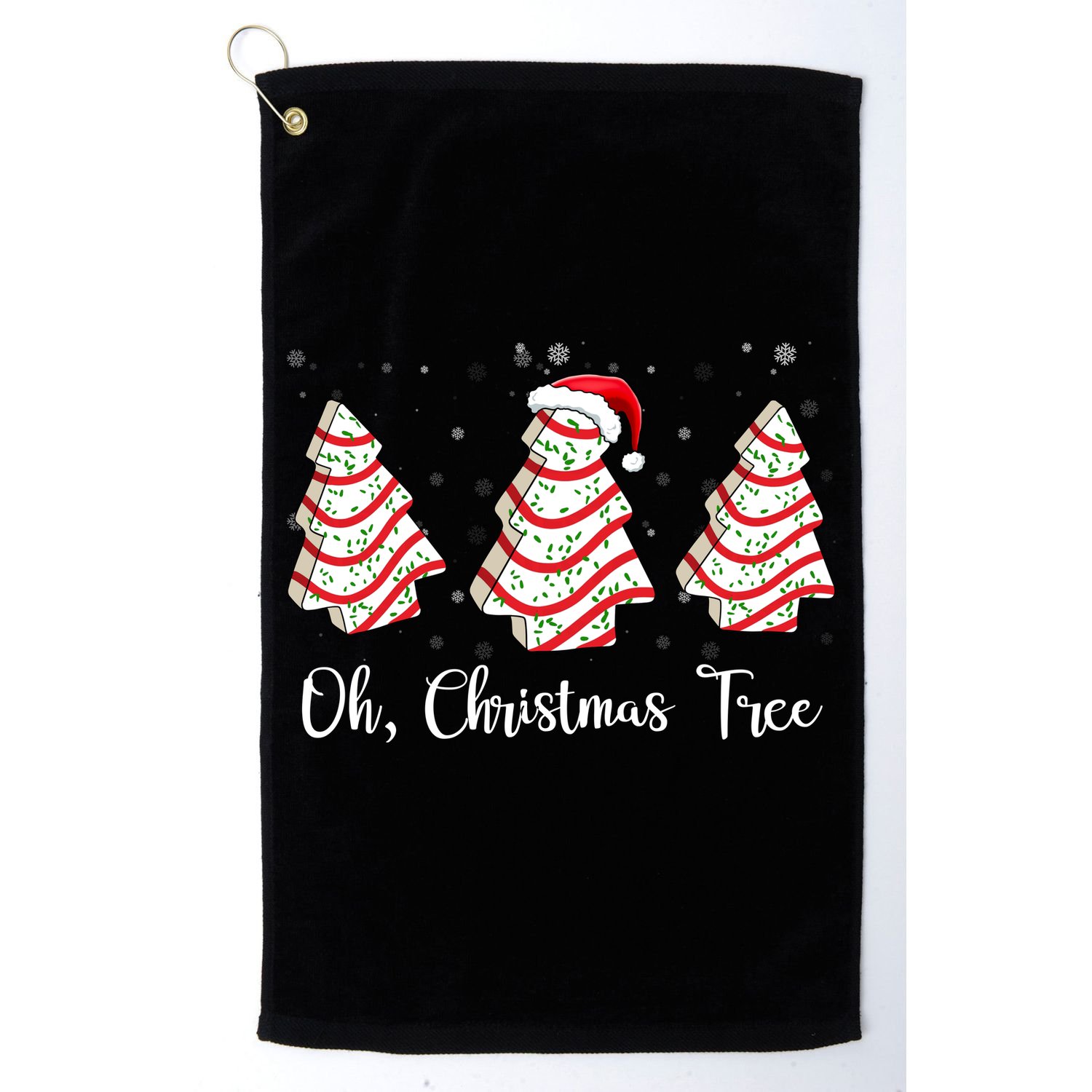 Oh Christmas Tree Cute Holiday Gift Golf Towel