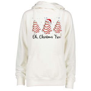 Oh Christmas Tree Cute Holiday Gift Womens Funnel Neck Pullover Hood