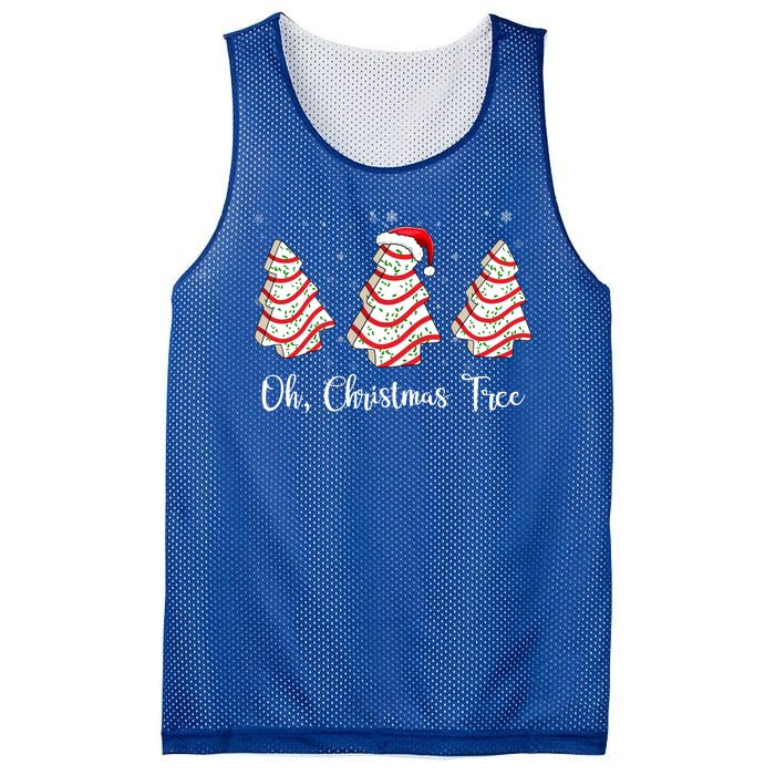 Oh Christmas Tree Cute Holiday Gift Mesh Reversible Basketball Jersey Tank