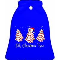 Oh Christmas Tree Cute Holiday Gift Ceramic Bell Ornament