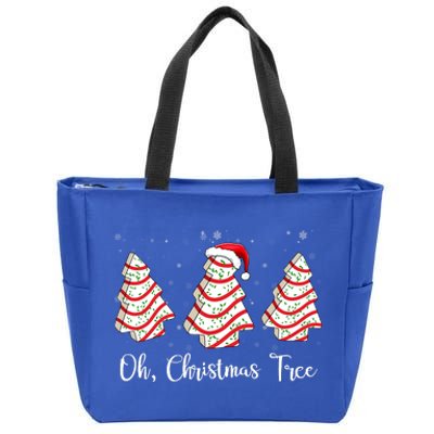 Oh Christmas Tree Cute Holiday Gift Zip Tote Bag