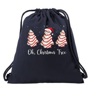 Oh Christmas Tree Cute Holiday Gift Drawstring Bag