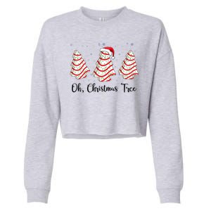 Oh Christmas Tree Cute Holiday Gift Cropped Pullover Crew