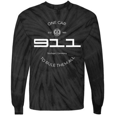 One Car To Rule Them All Legendary Sports Car Iconic Tie-Dye Long Sleeve Shirt