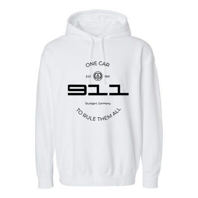 One Car To Rule Them All Legendary Sports Car Iconic Garment-Dyed Fleece Hoodie