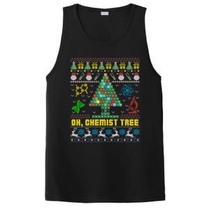 Oh Chemist Tree Chemistree Chemistry Ugly Christmas Sweater Meaningful Gift PosiCharge Competitor Tank