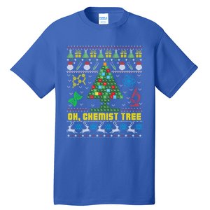 Oh Chemist Tree Chemistree Chemistry Ugly Christmas Sweater Meaningful Gift Tall T-Shirt