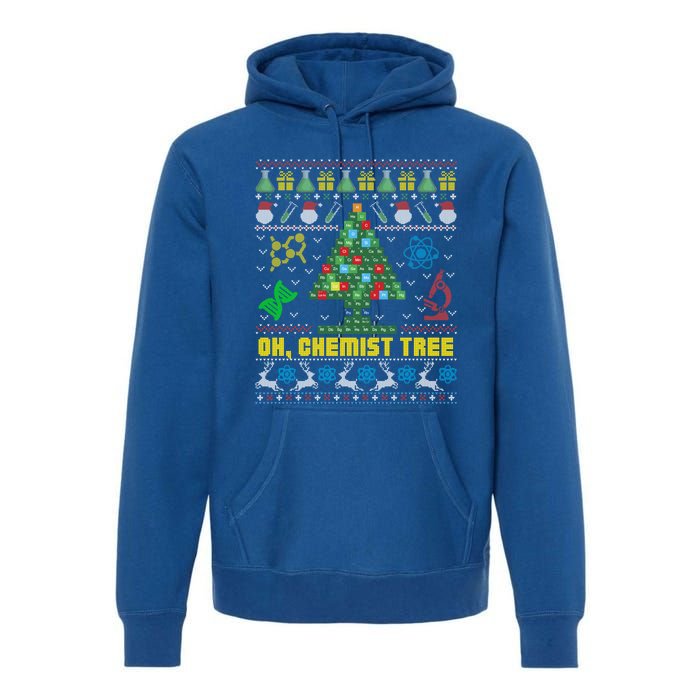 Oh Chemist Tree Chemistree Chemistry Ugly Christmas Sweater Meaningful Gift Premium Hoodie