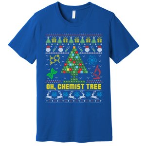 Oh Chemist Tree Chemistree Chemistry Ugly Christmas Sweater Meaningful Gift Premium T-Shirt