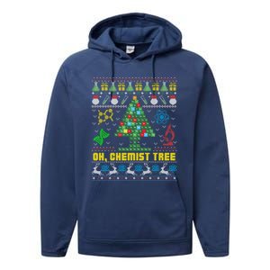 Oh Chemist Tree Chemistree Chemistry Ugly Christmas Sweater Meaningful Gift Performance Fleece Hoodie