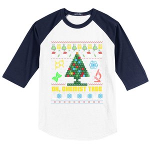 Oh Chemist Tree Chemistree Chemistry Ugly Christmas Sweater Meaningful Gift Baseball Sleeve Shirt