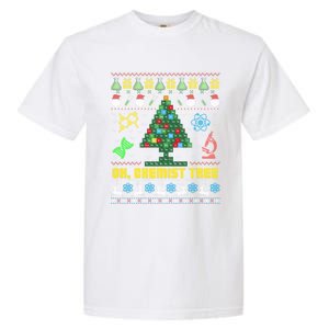 Oh Chemist Tree Chemistree Chemistry Ugly Christmas Sweater Meaningful Gift Garment-Dyed Heavyweight T-Shirt