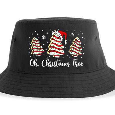 Oh Christmas Tree Cakes Debbie Funny Christmas Snack Cake  Sustainable Bucket Hat