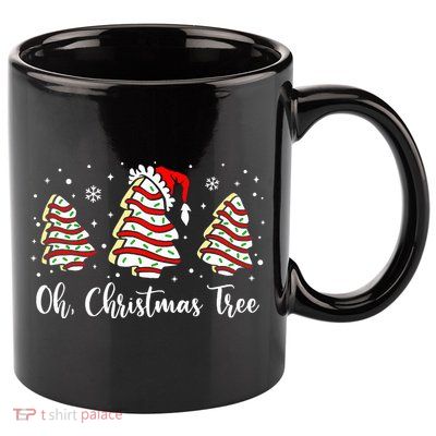 Oh Christmas Tree Cakes Debbie Funny Christmas Snack Cake  11oz C Handle Ceramic Mug