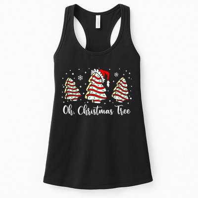 Oh Christmas Tree Cakes Debbie Funny Christmas Snack Cake  Womens Tank Top