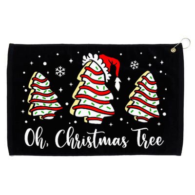 Oh Christmas Tree Cakes Debbie Funny Christmas Snack Cake  Grommeted Golf Towel