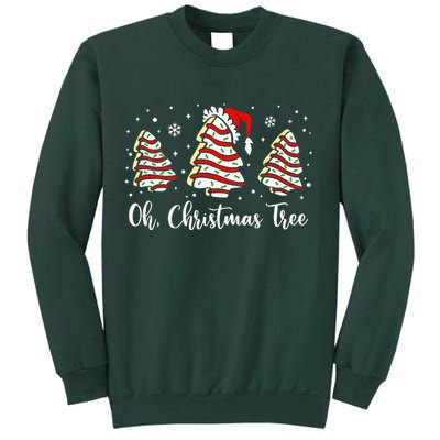 Oh Christmas Tree Cakes Debbie Funny Christmas Snack Cake  Sweatshirt