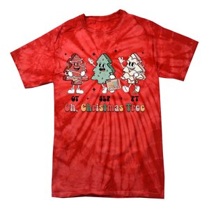 Oh Christmas Tree Slp Ot Pt Therapy Team Tie-Dye T-Shirt