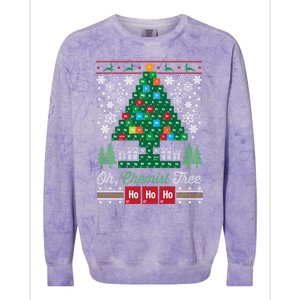 Oh Chemist Tree Merry Christmas Ugly Great Gift Great Gift Great Gift Colorblast Crewneck Sweatshirt