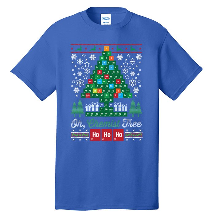 Oh Chemist Tree Merry Christmas Ugly Great Gift Great Gift Great Gift Tall T-Shirt