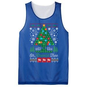 Oh Chemist Tree Merry Christmas Ugly Great Gift Great Gift Great Gift Mesh Reversible Basketball Jersey Tank