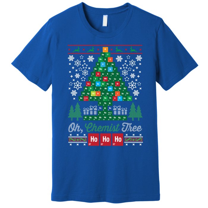 Oh Chemist Tree Merry Christmas Ugly Great Gift Great Gift Great Gift Premium T-Shirt