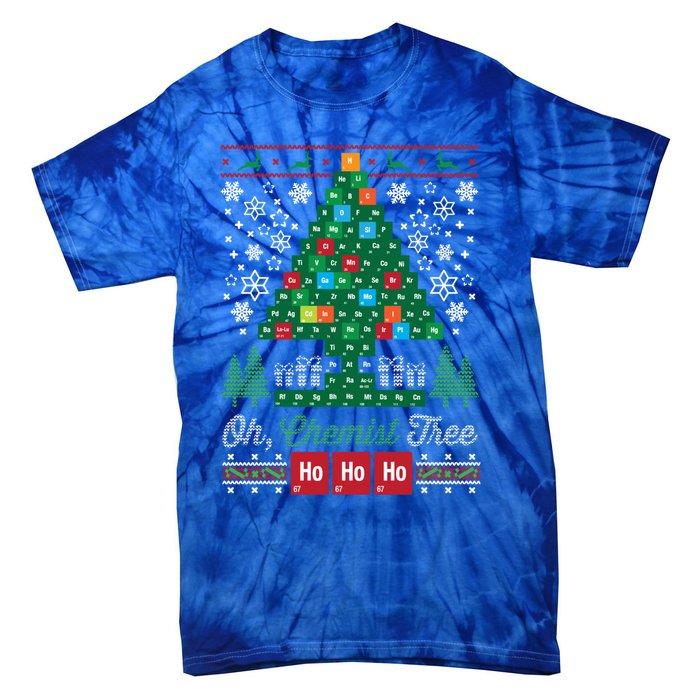 Oh Chemist Tree Merry Christmas Ugly Great Gift Great Gift Great Gift Tie-Dye T-Shirt