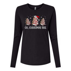 Oh Christmas Tree Cookie Festive Holiday Womens Cotton Relaxed Long Sleeve T-Shirt