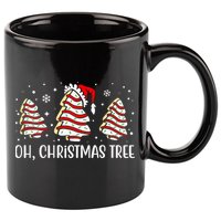 Oh Christmas Tree Cookie Festive Holiday 11oz C Handle Ceramic Mug