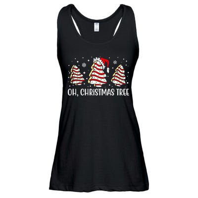 Oh Christmas Tree Cookie Festive Holiday Ladies Essential Flowy Tank