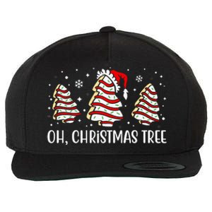 Oh Christmas Tree Cookie Festive Holiday Wool Snapback Cap