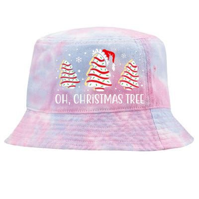 Oh Christmas Tree Cookie Festive Holiday Tie-Dyed Bucket Hat