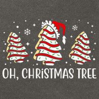 Oh Christmas Tree Cookie Festive Holiday Cotton Canvas Backpack