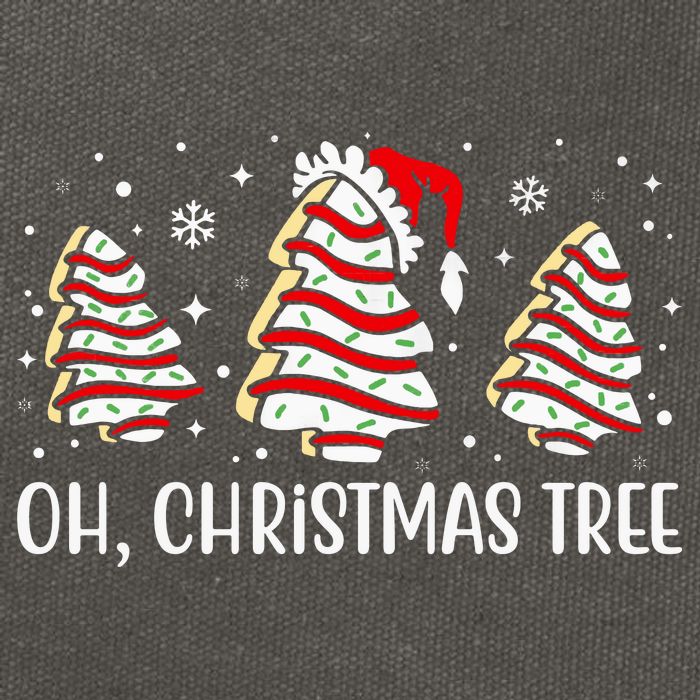Oh Christmas Tree Cookie Festive Holiday Cotton Canvas Backpack