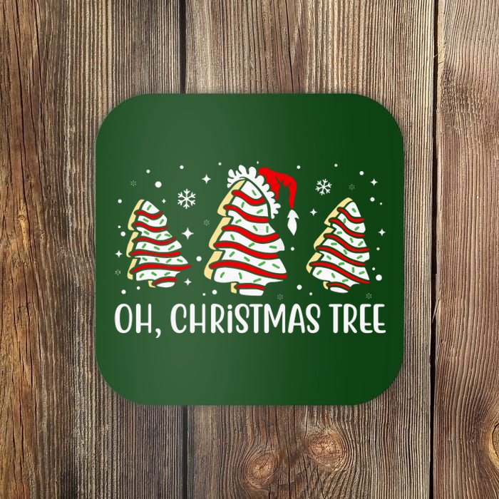 Oh Christmas Tree Cookie Festive Holiday Coaster