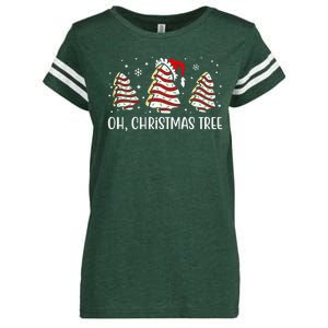 Oh Christmas Tree Cookie Festive Holiday Enza Ladies Jersey Football T-Shirt